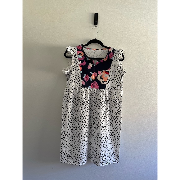 ** 2/$25 ** Floral & Leopard Print Mini Dress - Picture 1 of 5